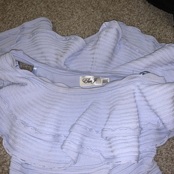 Eliza J Blue Off the Shoulder Dress XS - Picture 4 of 4